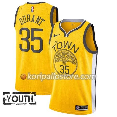 Golden State Warriors Kevin Durant 35 2018-19 Nike Keltainen Lasten Pelipaidat Swingman